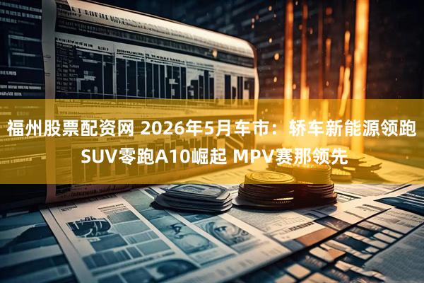 福州股票配资网 2026年5月车市：轿车新能源领跑 SUV零跑A10崛起 MPV赛那领先